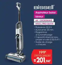Pro&Cie Bissell - aspirateur balai laveur offre