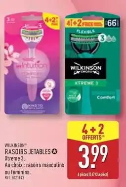ALDI Wilkinson - rasoirs jetables offre
