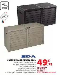 Super U Eda - malle de jardin baya 420l offre
