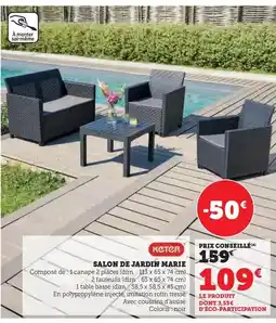 Super U Marie - salon de jardin offre