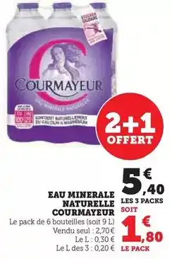 Super U Courmayeur - eau minerale naturelle offre