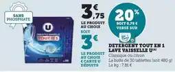 U Express U - detergent tout en 1 lave vaisselle offre