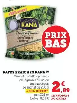 U Express Giovanni rana - pates fraiches offre