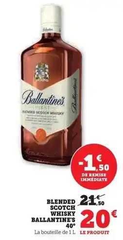 U Express Ballantine's - blended scotch whisky 40° offre