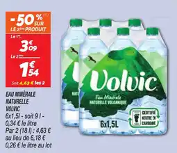Netto Eau minérale naturelle volvic offre