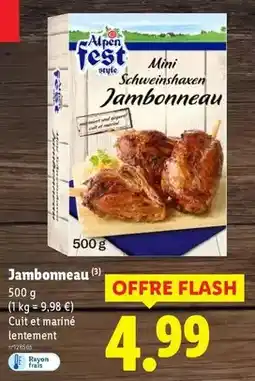 Lidl Alpen fest - jambonneau offre