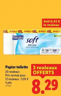 Lidl Floralys - papier toilette offre