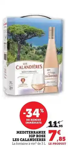 Hyper U Les calandieres - mediterranee igp rose offre