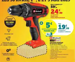 Hyper U Einhell - perceuse visseuse tc-as 18 li-solo offre