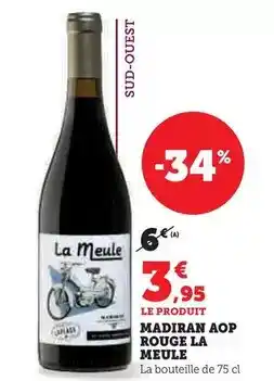 Hyper U La meule - madiran aop rouge offre