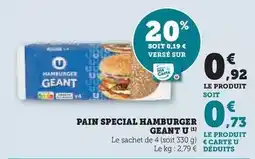 Hyper U U - pain special hamburger offre