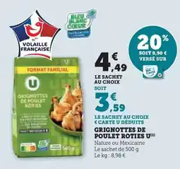 Hyper U U - grignottes de poulet roties offre