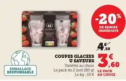 Hyper U U - coupes glacées saveurs offre