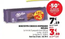 Hyper U Milka - biscuits choco supreme offre