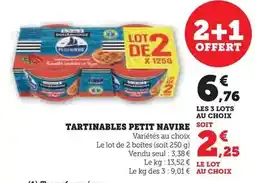 Hyper U Petit navire - tartinables offre