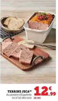 Hyper U Jeca - terrine offre