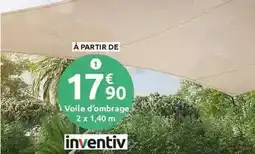 Mr Bricolage Inventiv - voile d'ombrage offre