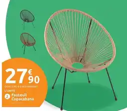 Mr Bricolage Fauteuil copacbana offre