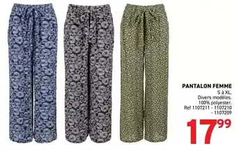 Trafic Pantalon femme offre