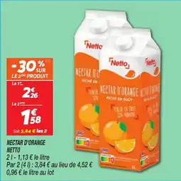 Netto Nectar d'orange netto offre