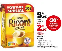 U Express NESTLÉ Ricoré Original Café & Chicorée offre