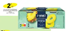 Stokomani Le lot de 2 conserves d'ananas en tranches offre