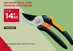 Gedimat Sécateur solid lame franche p321 fiskars offre