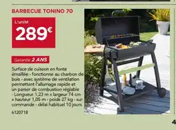 Gedimat Barbecue tonino 70 offre