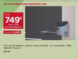 Gedimat Kit motorisation maestro 200 offre