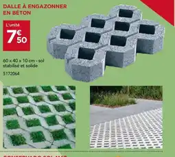 Gedimat Dalle à engazonner en béton offre