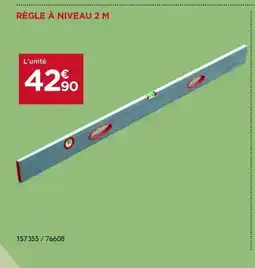 Gedimat Règle à niveau offre