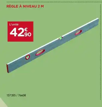 Gedimat Règle à niveau offre