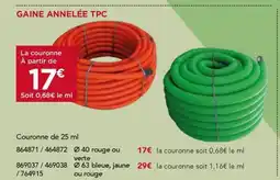 Gedimat Gaine annelée tpc offre