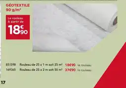 Gedimat Géotextile offre