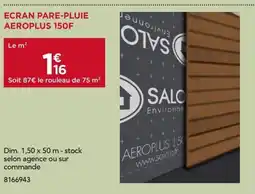 Gedimat Ecran pare-pluie aeroplus 150f offre