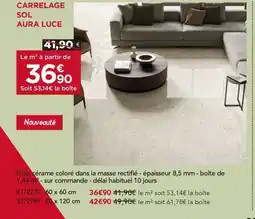 Gedimat Carrelage sol aura luce offre