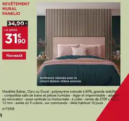 Gedimat RevĂȘtement mural panelio offre