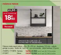 Gedimat Faïence feroe offre