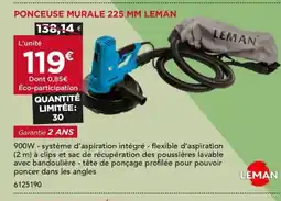 Gedimat Ponceuse murale 225 mm leman offre