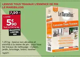Gedimat Lessive tous travaux l'essence de pin le marseillois offre