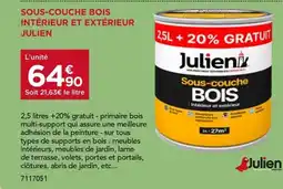 Gedimat JULIEN Sous-couche bois intérieur et extérieur offre