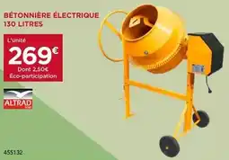 Gedimat Bétonnière électrique 130 litres offre