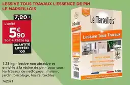 Gedimat Le marseillois - lessive tous travaux l'essence de pin offre