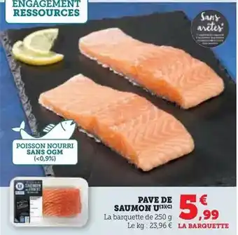 Super U U - pave de saumon offre