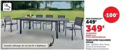Hyper U Facile - table avec rallonge gujan offre