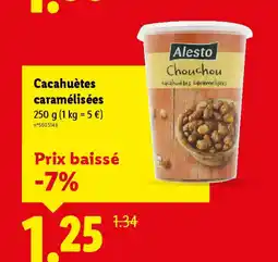 Lidl Cacahuètes caramélisées offre