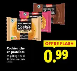 Lidl Cookie riche en protéines offre