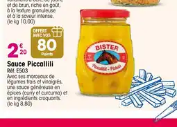Croque Gel Sauce Piccallili offre