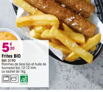 Croque Gel Frites bio offre