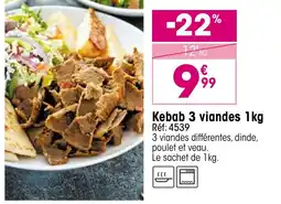 Croque Gel Kebab 3 viandes offre